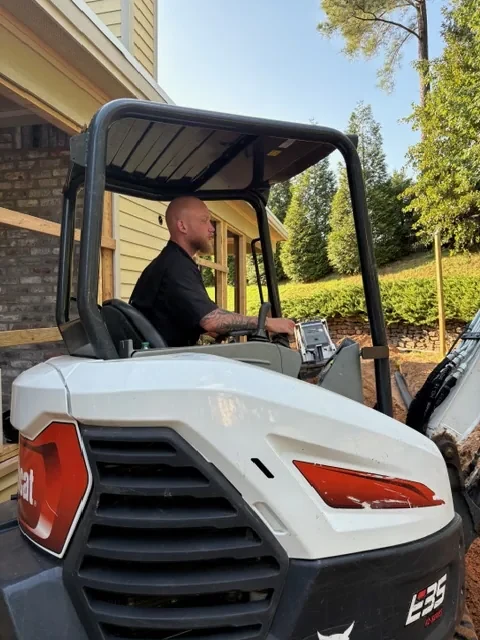 Bobcat operation - Grade work in Oxford MS